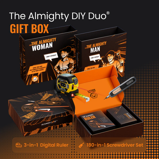 Tool mystery box gift idea from Almighty Tools with practical DIY gear